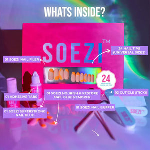 How to Apply Press-on Nails With/Without Glue