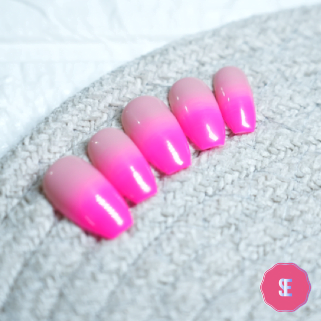 Pink Ribbons Press On Nails
